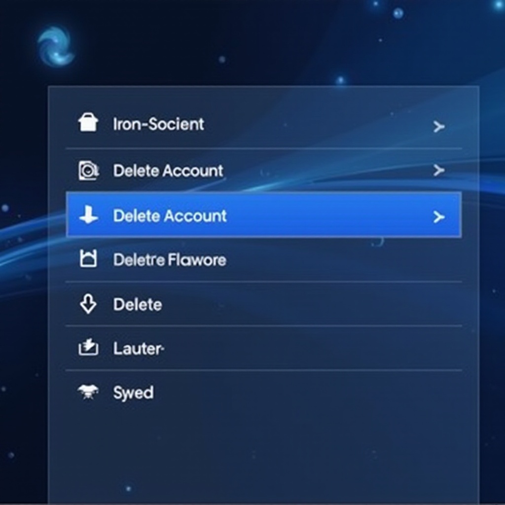 playstation accounts löschen